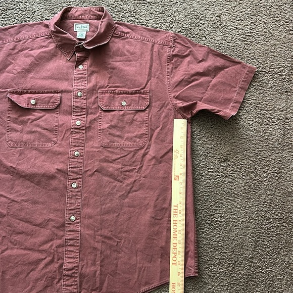 100% Cotton Men's Rust Shirt Vintage - Picture 7 of 9